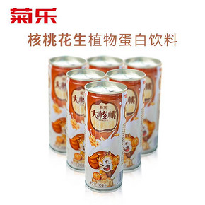 菊乐 核桃花生植物蛋白饮料 礼盒装 240ml*6罐 19.9元包邮(29.9-10券)