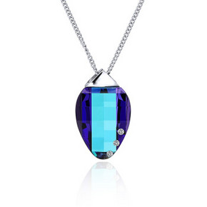 优雅知性美# PRECIOSA 宝仕奥莎 蓝色梦幻宝石蓝精美项链 499元包邮