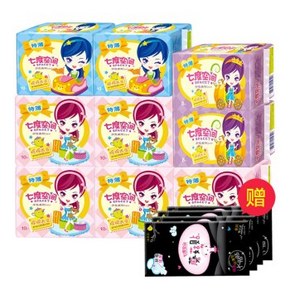 七度空间 卫生巾特惠装 日5包+夜2包+超长2包 赠大蘑菇贴4片 共90片 69.9元