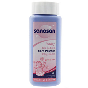 德国原装进口 sanosan 婴幼儿爽身粉 痱子粉 100g 折19.3元(29，买3免1)