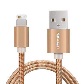 白菜价# Retrosun iPhone5/6系列数据线1m 2.9元包邮(12.9-10券)