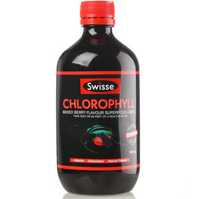 澳洲进口 Swisse 梅子味叶绿素液 抗氧化 500ml 59元