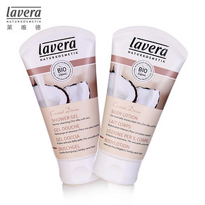lavera body spa水疗套装 沐浴啫喱150ml+身体乳150ml 50元包邮