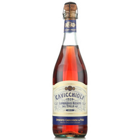 意大利 卡维留里 蓝布鲁斯科甜桃红低泡葡萄酒 750ml 19.9元