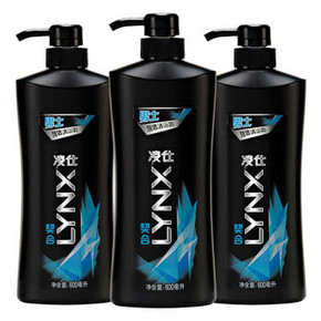 凌仕 LYNX 男士醒体沐浴露 600mlx3瓶 69元