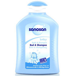 限地区# 德国进口 sanosan 婴幼儿洗发沐浴二合一 200ml 折26元(买3免1)