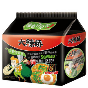 白象 大辣椒 尖椒滑蛋面 114g*5包  五连包装 折9.9元(39.9选4)