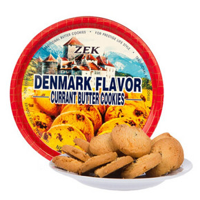 ZEK 丹麦风味 葡萄干黄油曲奇饼干 220g 折9.9元(19.9，99-50)