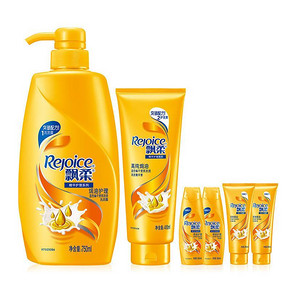 飘柔焗油护理 洗发露750ml+精华素400ml+洗发露80ml*2+精华素80ml*2 49.9元