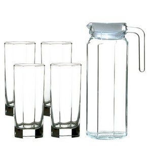 夏日必备# 青苹果 玻璃水具5件套 19.9元