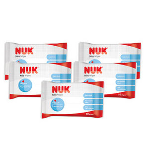 NUK 超厚特柔婴儿湿巾 10片装 5包 9.9元