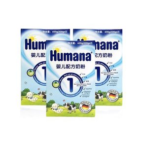 Humana 瑚玛娜 婴幼儿配方奶粉 1段 600gx3盒装 255.1元包邮(228+27.1)