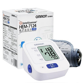 欧姆龙 HEM-7124  家用上臂式 电子血压计 178元包邮(328-150券)