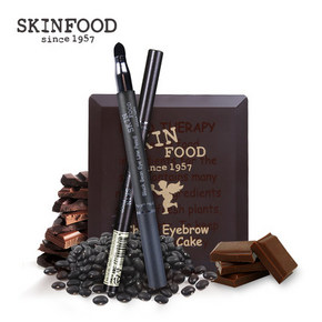 明星限量版# skinfood 思亲肤 眉粉2g+眉笔礼盒装  50元包邮
