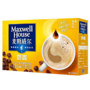 麦斯威尔奶香速溶咖啡 30条 390g 19.9元