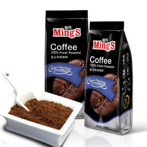 Mings 铭氏咖啡 黑袋 蓝山风味研磨咖啡粉 454g 19.9元