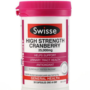 女性好朋友# 澳洲 Swisse 蔓越莓精华胶囊 30粒 89元包邮(99-10券)