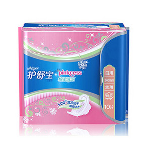 限地区# whisper 护舒宝 清新丝薄日用卫生巾 10片 3元