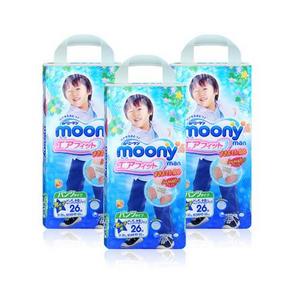 moony 尤妮佳 男宝宝用拉拉裤XXL 26片X3包 250.8元包邮(242+28.8-20券)