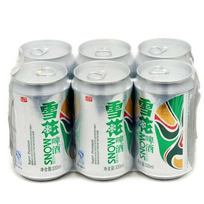 雪花啤酒 冰酷拉罐六连包(脸谱) 330ml*6罐 9.9元