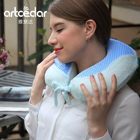 雅意达 夏季U型记忆枕 冰丝尊享款 19元包邮(69-50券)