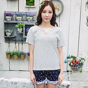 520闺蜜装# 雪俐 纯棉薄款字母家居服 2套 58元包邮(78-20券)