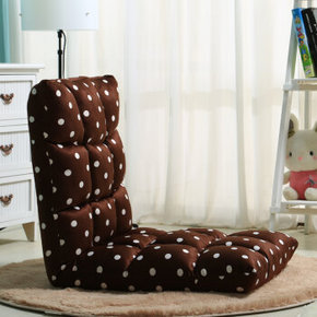 雅美乐 休闲懒人沙发 咖啡色+白点 折59元(118，199-100)