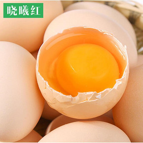 晓曦红 新鲜农家散养 正宗土鸡蛋 10枚装 9.9元包邮(19.9-10券)