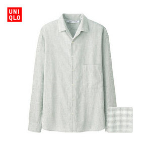 优衣库 UNIQLO 男装 LM麻棉格子衬衫 149元包邮
