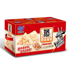 前30秒# 港荣年货 蒸奶香蛋糕800g 19.9元包邮(36.8-16.9)