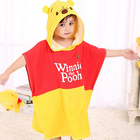 前10分钟# 迪士尼 儿童连帽浴巾斗篷 68.9返34.5元