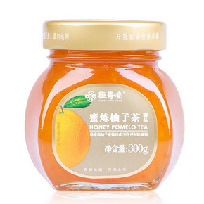 恒寿堂 蜂蜜柚子茶 300g 4.9元(9.9-5)