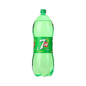 年货# 百事七喜 柠檬味汽水2.5L 3.45元(6.9，买1赠1)