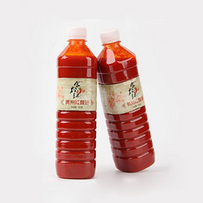 贵州土特产# 食记黔 里红酸汤鱼 肥牛火锅底料620g 4.5元包邮(9.5-5券)