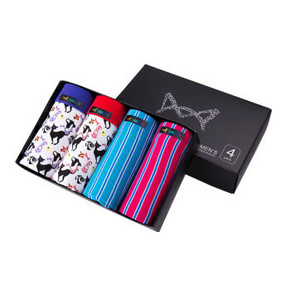 MiiOW 猫人 男式新款内裤4条装*2盒 79.8元(139.8-60券)