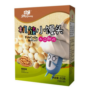 方广 机能小馒头核桃味 盒装 20g*4袋 9.9元