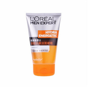 LOREAL欧莱雅 男士劲能冰爽洁面啫喱100ml 6元包邮(34-28券)