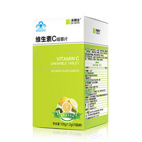 Dr．Herbs 禾博士 维生素C咀嚼片 100片 16.9元包邮(19.9-3券)