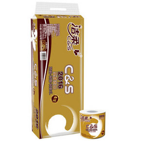 洁柔 金尊纯韧系列 卷纸 4层*201.6g*10卷 19.9元