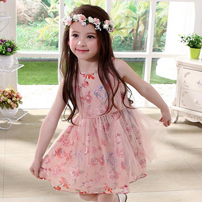 棉棉蜜语 儿童无袖公主纱裙 多款可选 26元包邮(36-10券)