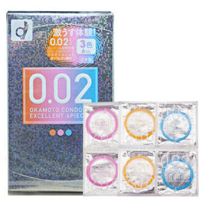 Okamoto 冈本 002 三色装安全套 6个/盒 35.9元