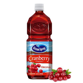 限地区#  Ocean Spray 优鲜沛 蔓越莓果汁酸甜味 1L 4.9元(9.9X10-50)