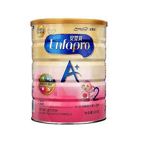 美赞臣 安婴宝A+ 2段奶粉 900g+全棉时代纱布手帕3片 128元(167-39)