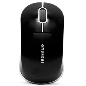 微信端# 现代  HY-N28 2.4G 多彩无线鼠标 黑色 19.9元