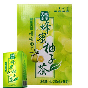 天喔茶庄 蜂蜜柚子茶250ml*16 16.9元