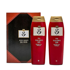 韩国 红吕 深层修复损伤洗发套装 洗护250g*2瓶 58元包邮(68-10券)