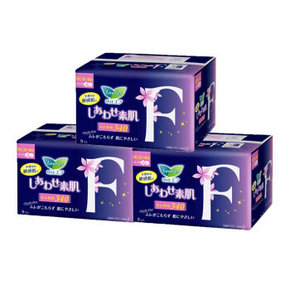 乐而雅 超特长夜用卫生巾340mm 9片x3包x4件  169.6元包邮(319.6-150)