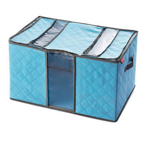 觅生活 无纺布带盖透窗视收纳箱 88L 19.9元包邮(29.9-10券)