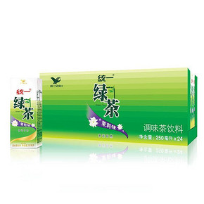 统一 绿茶 嫩茶味 好茶味 250ml*24盒  19.9元