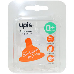 Upis 保宁 硅胶仿真奶嘴 新生儿 2p  6.18元